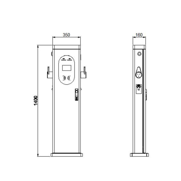 dual port EV charger